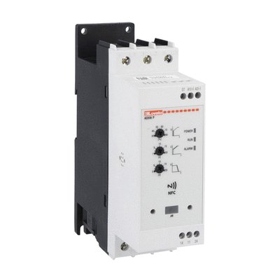 Soft starter, ADXNP... type, advanced version, with integrated bypass relay. Auxiliary supply 100...240VAC. Rated operational voltage 208...600VAC
