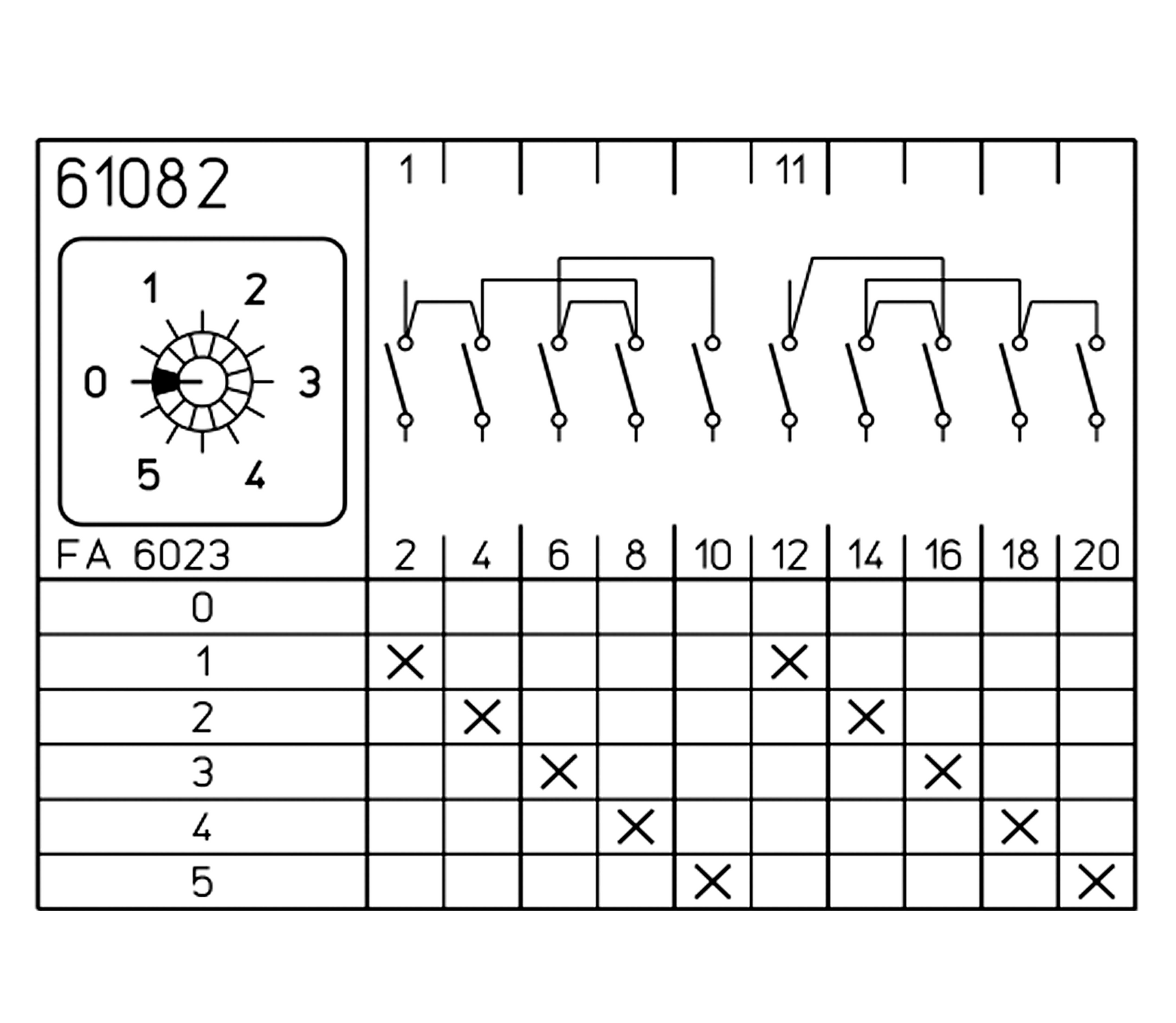 2 POLE MULTI-STEP SWITCH WITH OFF - 10 CONTACTS W/ BOLT LUGS - 200AMPS U/L