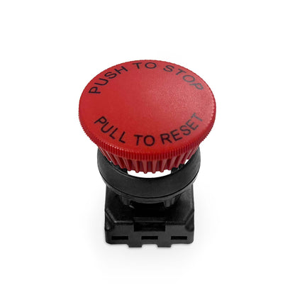 CSI Emergency Stop: 22mm Red Mushroom Head Push Pull, UL-Recognized