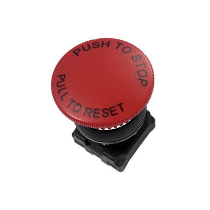CSI Emergency Stop: 22mm Red Mushroom Head Push Pull, UL-Recognized