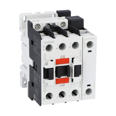 Four-pole contactor, IEC operating current Ith (AC1) = 45A, AC coil, 2NO and 2NC