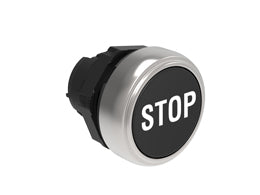 Pushbutton actuator, spring return, with symbol Ø22mm Platinum series chromed plastic