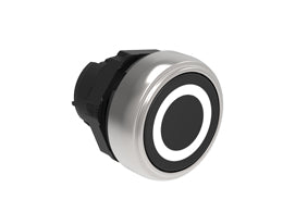 Pushbutton actuator, spring return, with symbol Ø22mm Platinum series chromed plastic