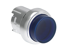 Illuminated button actuator, spring return Ø22mm Platinum series metal ...