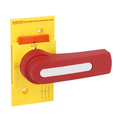 Direct operating handle for GL0160...GL0315. Red/yellow