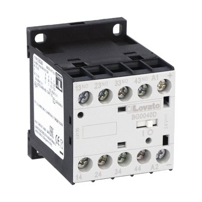 Control relay with DC coil 4NO