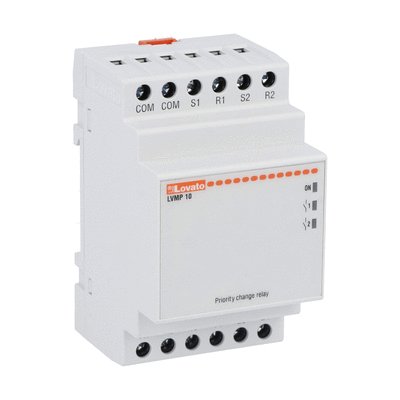 Start-up priority change relay, modular version, 2 outputs. AC supply voltage