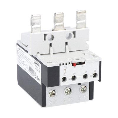 Motor protection relay, phase failure/single-phase sensitive. Three-pole (three-phase), automatic resetting. Direct mounting on BF95 - BF150 contactors