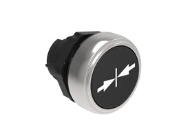 Pushbutton actuator, spring return, with symbol Ø22mm Platinum series chromed plastic