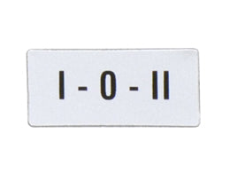 International label for pushbuttons and selector switches