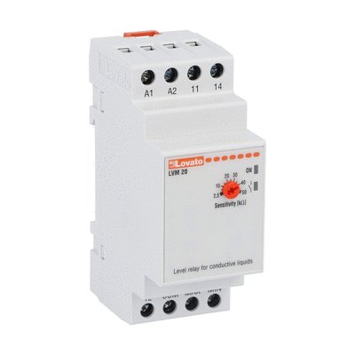 Level monitoring relay, modular version, single-voltage. Automatic resetting