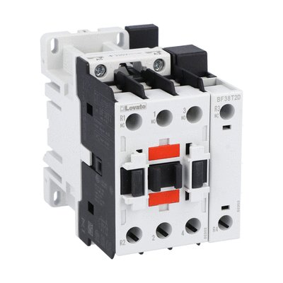 Four-pole contactor, IEC operating current Ith (AC1) = 56A, DC coil, 2NO and 2NC