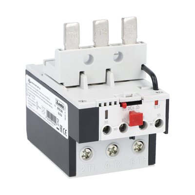 Motor protection relay, non phase failure/non single-phase sensitive. Three-pole (three-phase), manual resetting. Direct mounting on BF40 - BF94 contactors