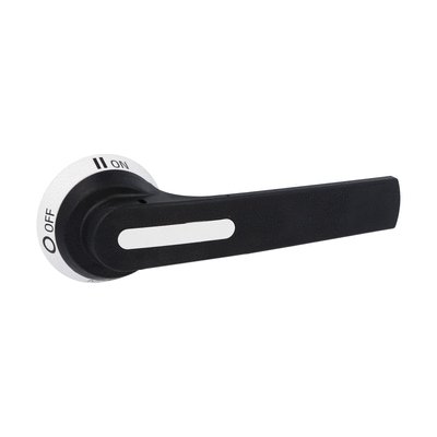 Door-coupling handle for GLC0320...GLC0630. Screw fixing. 175mm lever length pistol handle - defeatable (req. UL508A). Black. □10mm. IP66, IP69K and NEMA 4X