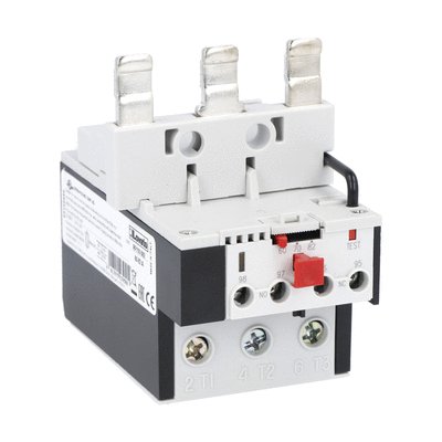 Motor protection relay, phase failure/single-phase sensitive. Three-pole (three-phase), manual resetting. Direct mounting on BF95 - BF150 contactors