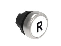 Pushbutton actuator, spring return, with symbol Ø22mm Platinum series chromed plastic