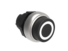 Pushbutton actuator, spring return, with symbol Ø22mm Platinum series chromed plastic