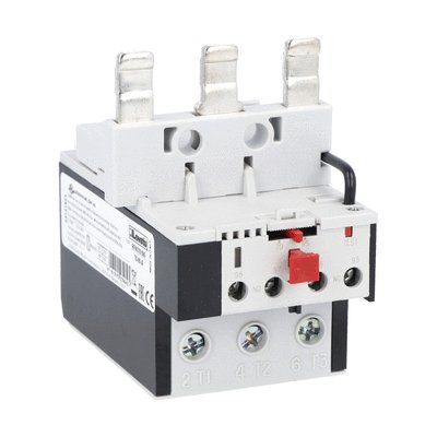 Motor protection relay, non phase failure/non single-phase sensitive. Three-pole (three-phase), manual resetting. Direct mounting on BF95 - BF150 contactors