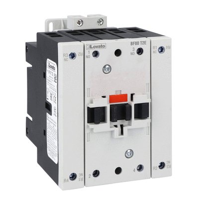 Four-pole contactor, IEC operating current Ith (AC1) = 115A, AC/DC coil, 2NO and 2NC