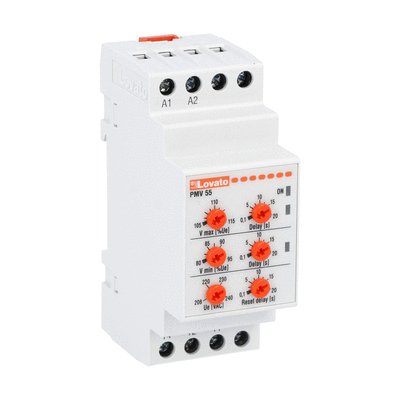 Voltage monitoring relay for single-phase system, minimum and maximum AC voltage