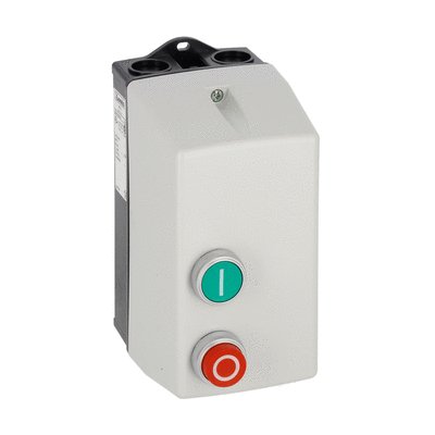 Direct-on-line-starter, 2...3.3A (1.1kW at 400V), IP65, contactor coil voltage 460VAC 60Hz, non-metallic enclosure, with thermal overload relay, with START and STOP/RESET buttons