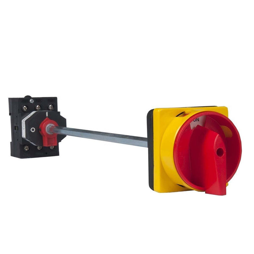 16-125a Disconnect Switch - Base Mounting With Door Clutch And Red/yel ...