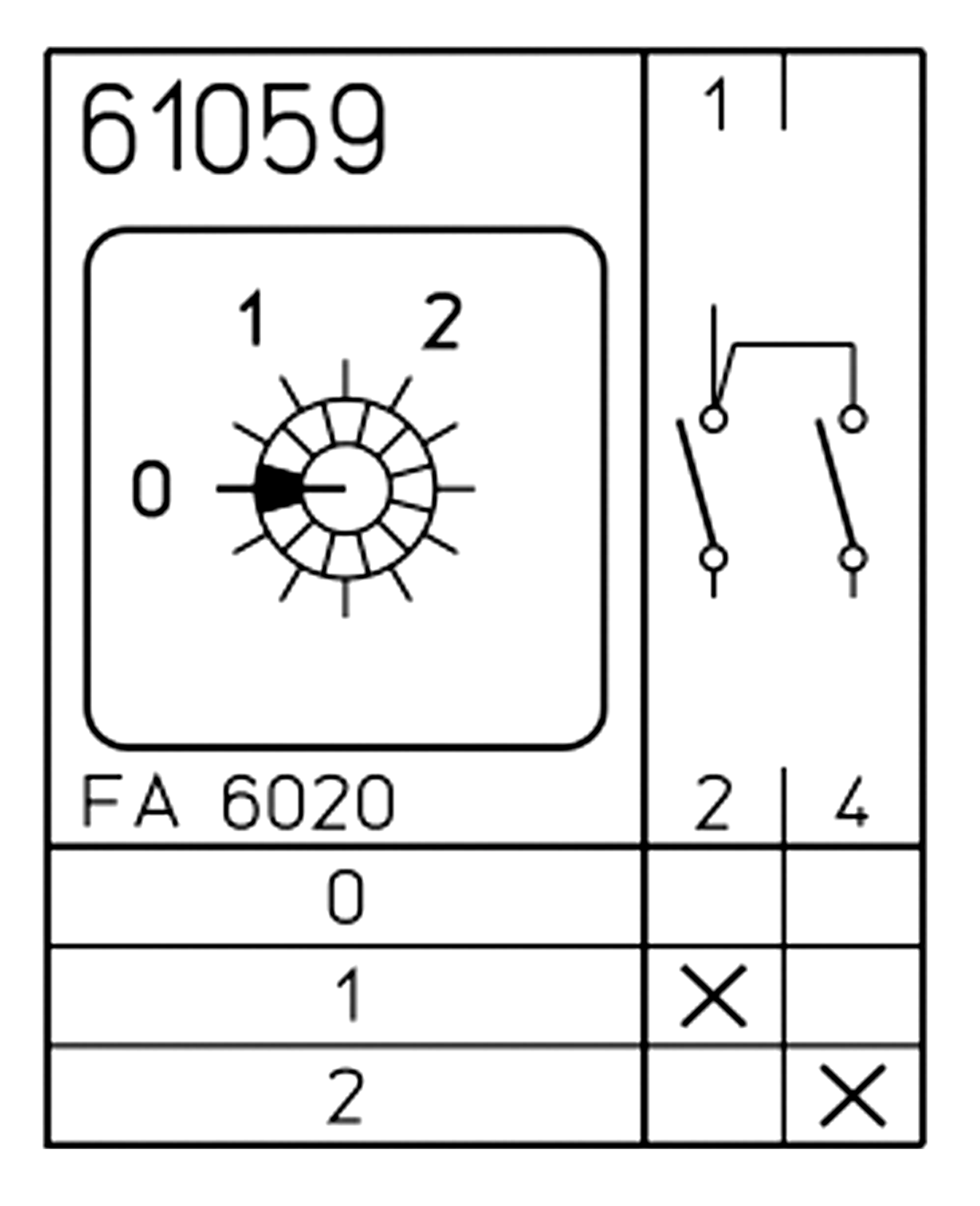 1 POLE MULTI-STEP SWITCH WITH OFF - 2 CONTACTS- 15AMPS U/L