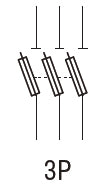 Fuse holder, for 10X38mm fuses. 32A rated current at 690VAC