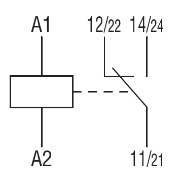 Miniature relay with LED state indicator and mechanical actuator, 16A, 1C/O contact. Fitting on socket HR5XS2... (max 10A)