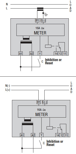 Current monitoring relay for single-phase system, AC/DC maximum current control, 5A or 16A