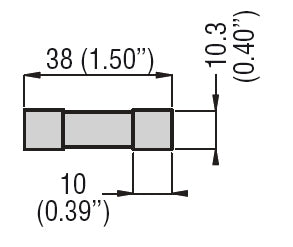 Fuse for photovoltaic applications, for 10X38mm fuses. 30kA breaking capacity at 1000VDC