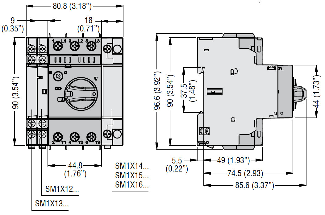 TYPE E, IEC breaking capacity Icu 100kA at 400V