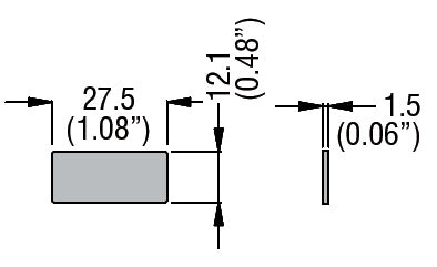 International label for pushbuttons and selector switches