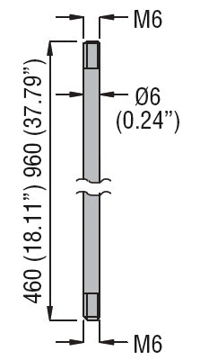 Rod probe, for PS3S electrode holder, 960mm/37,79”