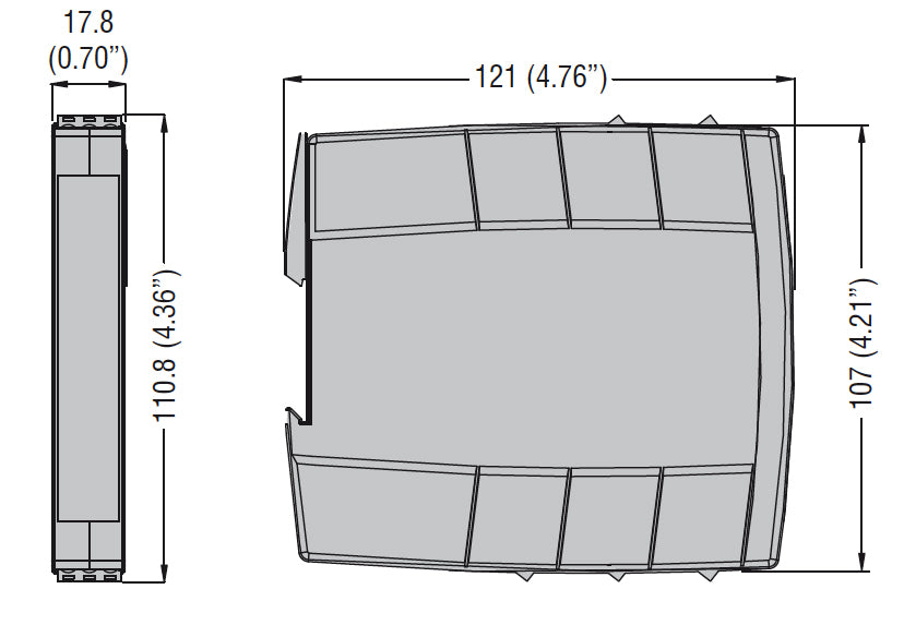 Safe outputs expansion module SRB… series, 4NO+1NC, auxiliary supply 24VAC/DC