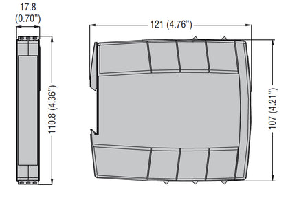 Safe outputs expansion module SRB… series, 4NO+1NC, auxiliary supply 24VAC/DC